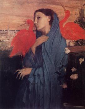 Edgar Degas : Young Woman and Ibis